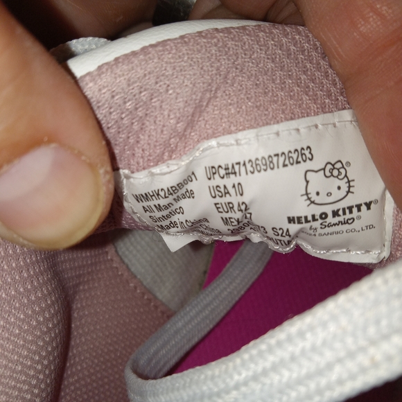 Hello Kitty Pink and Black Women's Sneakers - Picture 6 of 6